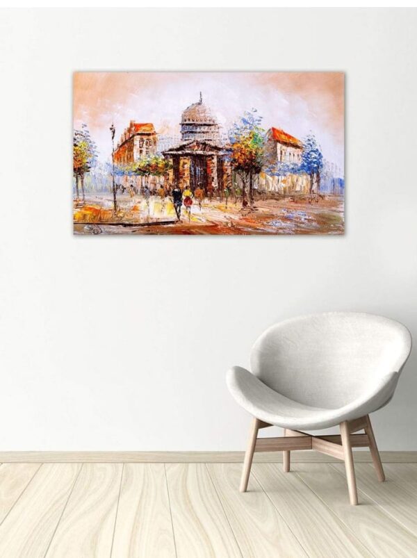 999Store Wooden Stretched Framed Wall art with frames paintings black and white abstract painting Painting home décor Landscapes canvas modern stylish room hanging ( Canvas 24X36 Inches Strectched Canvas) FLPSZ23510062016009 (871) - Image 2