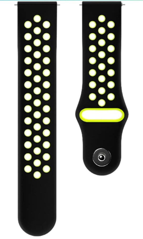 Noise Original 22mm Sports Strap Compatible with Noise Pulse 2 Max, Pro 4, Pro 4 GPS/Alpha, Twist, Force, Ultra 3, Halo, Quad Call Smartwatch for Men & Women, (Yellow Pop)