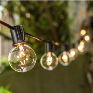 Quace 27FT 20+2Bulbs G40 Globe String Lights Patio String Light - Waterproof Decorative String Lights for Backyard Wedding BBQ Party Garden Decoration Diwali Christmas Home Decoration (2091)