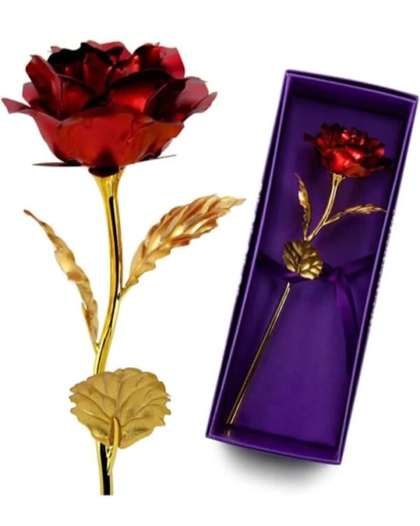 Valentine Day Love You Red Rose & Card Gift for Girlfriend, Boyfriend, Lover, Couples, Husband, Wife | Birthday | Valentines Day | Anniversary (2206) - Image 2