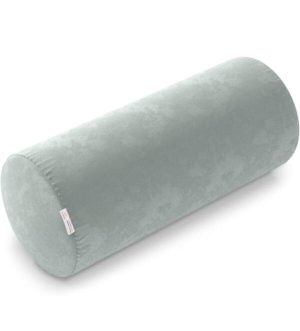 MY ARMOR Memory Foam Orthopedic Large Size Bolster Bed Pillows for Rest and Support,(Grey Velvet Cover, 25" x 9" x 9") (2210)