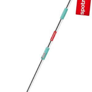 Spotzero By Milton Spin Mop Spares Set Handle with Microfibers Refill(Compatible with Prime, E-Elite, Classic, Ace Mops) Aqua Green (3144)