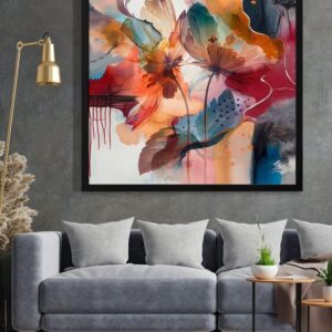 999STORE abstract art modern canvas painting for wall decoration big size flower frames for wall decoration (BoxF36X360178) (2252) ( 2190,2191) ( 2193)