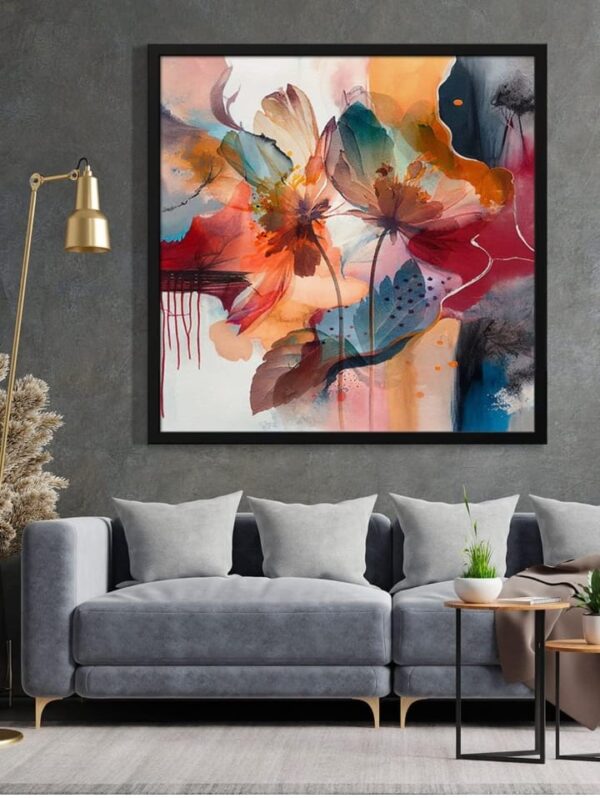 999STORE abstract art modern canvas painting for wall decoration big size flower frames for wall decoration (BoxF36X360178) (2252) ( 2190,2191) ( 2193)