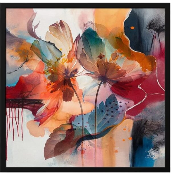 999STORE abstract art modern canvas painting for wall decoration big size flower frames for wall decoration (BoxF36X360178) (2252) ( 2190,2191) ( 2193) - Image 3