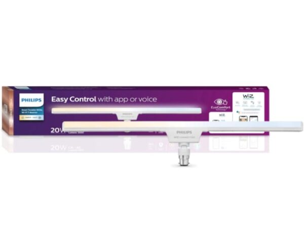 PHILIPS Smart Wi-Fi LED T-Beamer 20-Watt 2-Feet (Pack of 1, Shades of White + Tunable + Dimmable + Pre-Set Modes, Compatible with Amazon Alexa and Google Assistant, B22, Pack of 1) (3276)