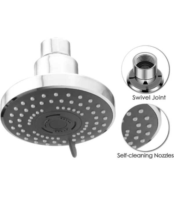 ALTON SHR20725 ABS, 4-INCH, 3-Function Overhead Shower, Chrome Finish (Without Arm) (3112) - Image 2