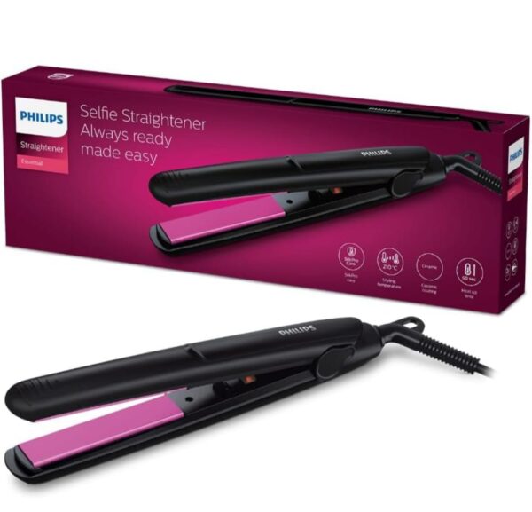 Philips Selfie Hair Straightener I Minimized Heat Damage with SilkPro Care I Ceramic Coated Plates I No.1 Preferred Hair Styling Appliance Brand I HP8302/06 ( 3380,3381,3382,3383,3384,3385,3386)