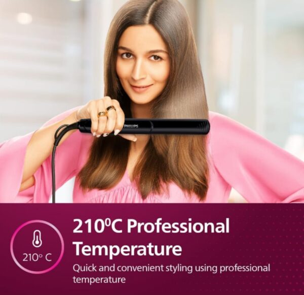 Philips Selfie Hair Straightener I Minimized Heat Damage with SilkPro Care I Ceramic Coated Plates I No.1 Preferred Hair Styling Appliance Brand I HP8302/06 ( 3380,3381,3382,3383,3384,3385,3386) - Image 3