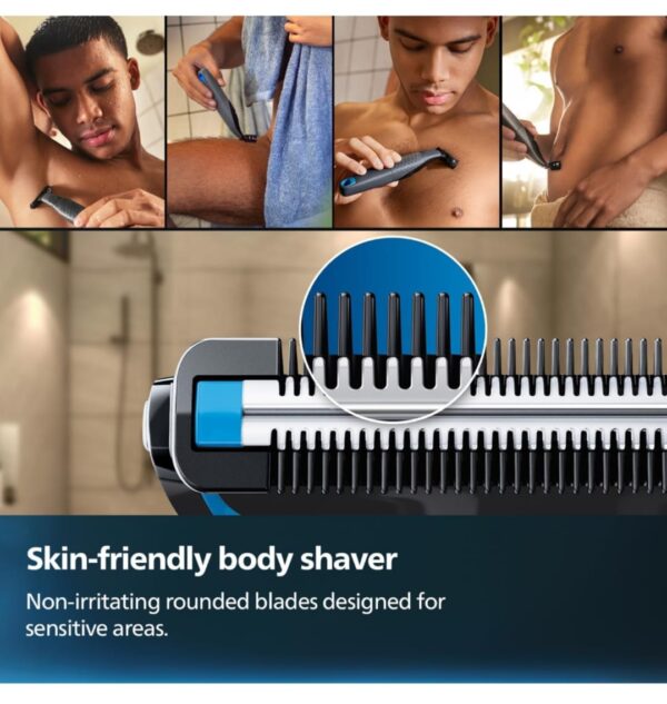 PHILIPS Bg1025/15 Showerproof Battery Powered Body Groomer For Men, Safe For All Body Areas, Including Private Parts 2K+ bought in past month (3357,3358,3359) - Image 4