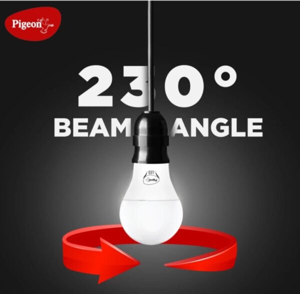 PIGEON 10WATT ROUND B22 LED BULB ( WHITE ) PACK OF 6 - Image 5