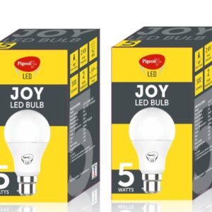 PIGEON JOY 5WATT LED BULB B22 (WHITE) PACK OF 2