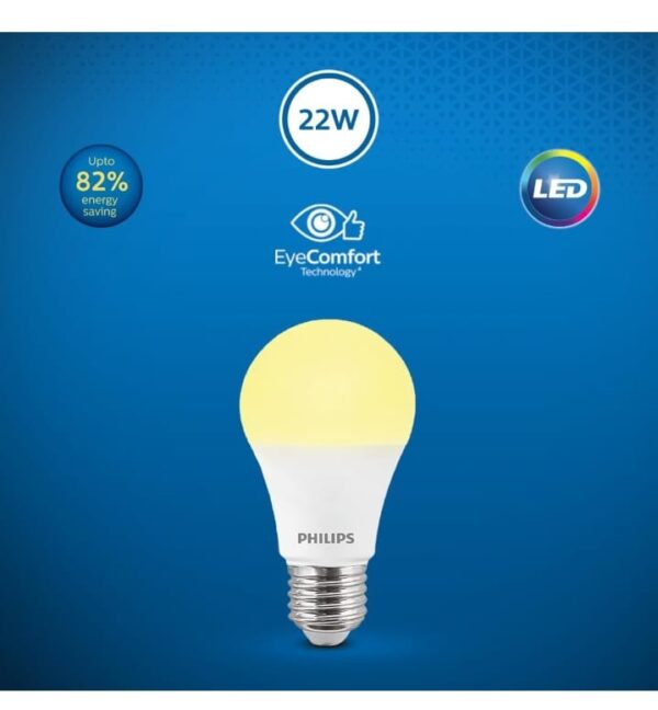 PHILIPS 22-watt LED Bulb |AceBright High Wattage LED Bulb|Base: E27 Light Bulb for Home | Warm White, Pack of 1 (3230) - Image 3