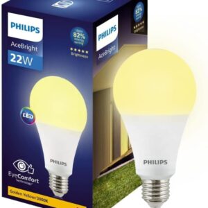 PHILIPS 22-watt LED Bulb |AceBright High Wattage LED Bulb|Base: E27 Light Bulb for Home | Warm White, Pack of 1 (3230)
