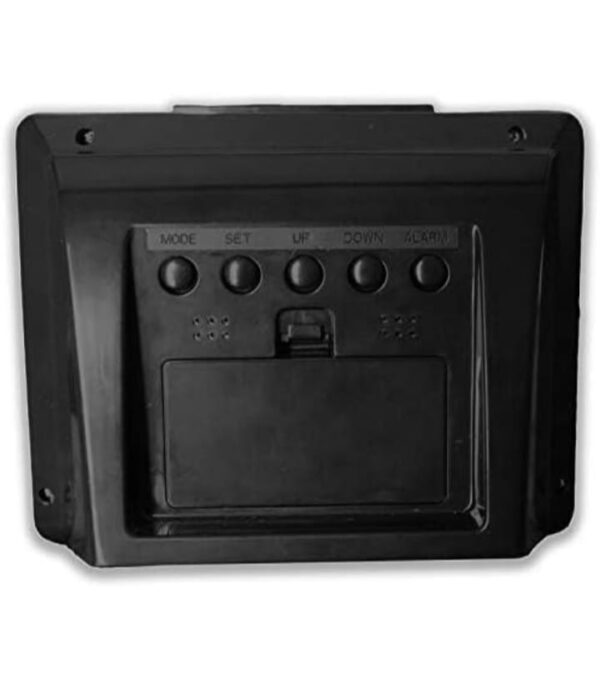 Ajanta Quartz Plastic Digital Alarm and Table clock, (8 x 7 x 3.5 cm, Black, ODC 190)(3152) - Image 4