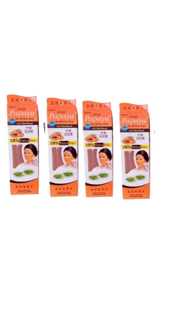 AROMA PAPAYA PEEL OF MASK 130G+25% EXTRA PACK OF 4 ( EXP-12/25)