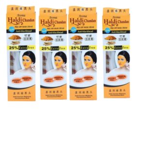 AROMA HALDI CHANDAN PEEL OF MASK CREAM 130G+25% EXTRA PACK OF 4 (EXP-1/26)