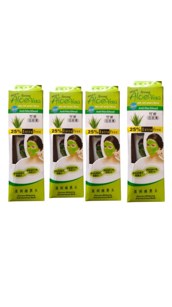AROMA ALOEVERA PEEL OF MASK 130G+25% EXTRA PACK OF 4 (EXP-3/26)