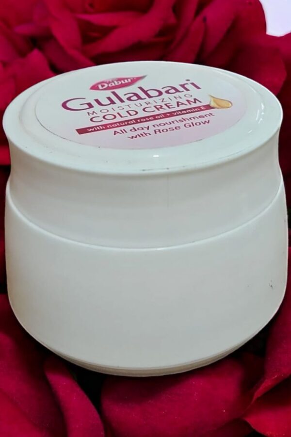 Dabur Gulabari Moisturizing Cold Cream (Skin Moisturiser) Glow Lotion, 55ml EXPIRY DATE NOT MENTION ( SET OF 12 PCS ) - Image 3