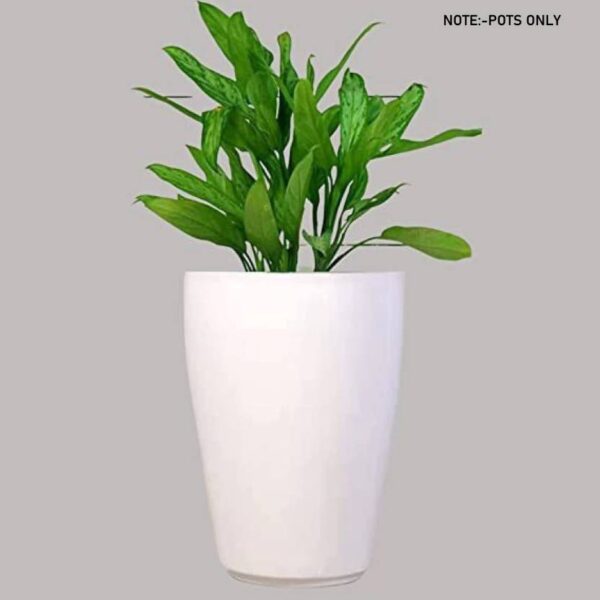 UBBISKART Plastic Tower Pot 18 inch Flower Pot for Home office Garden Balcony Big Size Plant Container Set  (Plastic) ( PACK OF 1 )(7641)