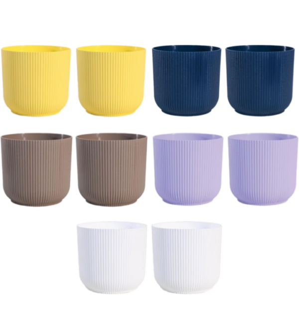 UGAOO Ibiza Pots for Home Planters, Decor, Garden Multicolour | Suitable for Home Indoor & Outdoor Gardening Plants (Ibiza Pots Pack of 10) ( 8223)(8224) (p) - Image 3