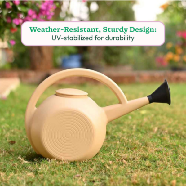Ugaoo 5 Litre Large Plant Watering Can for Garden-Beige ( 8222) (p) - Image 2