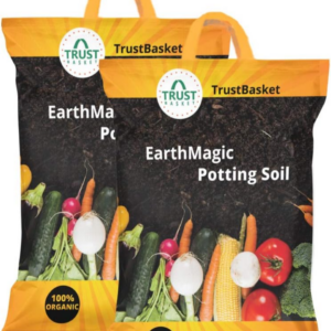 TrustBasket Potting Soil 10kg 100% Natural & Organic, Ready-to-Use Soil Mix | Nutrient-Rich, High Water Retention,Anti-Fungal,Super Fertile for All Plants | Perfect for Indoor, Outdoor & Home Gardens(8129)(p)