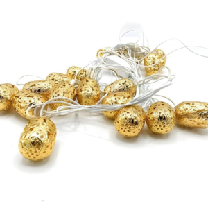 BUDWILL Peanut 6 Meter 16 LED Warm White Golden Metal Hanging Light Fairy String Lights for Diwali Decoration,Home Décor, Wedding ( 2 pcs damage ) ( 8318) (p)