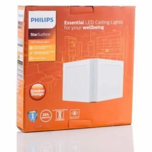 Philips 12W Star Surface LED Ceiling Light, For Home,Office And Hotel, Square ( 8332) (p)