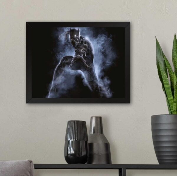 GADGETS WRAP Printed Photo Frame Matte Painting for Home Office Studio Living Room Decoration (11x9inch Black Framed) - Marvel Black Panther. minar body damege N.8396
(vivek) - Image 2