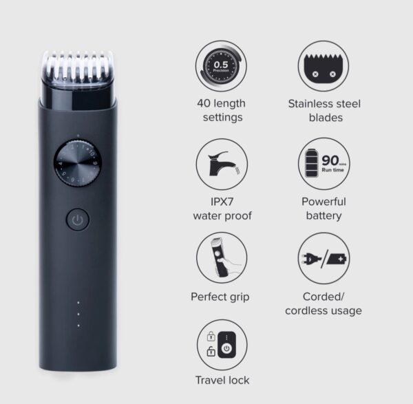 MI XXQ01HM TRIMMER 90 min runtime 40 length setting (black)N.7908 (vivek) Looking Used - Image 2