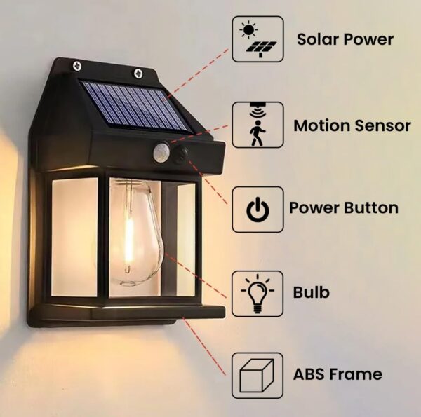 GIGAWATTS Solar Wall Lights Outdoor with Motion Sensor Auto Chargeable Dusk to Dawn Exterior LED Sconce Wireless Front Porch Lamps for Patio Garden Camping Light (Pack of 2, Warm Yellow)
N.7938. 7937(vivek)