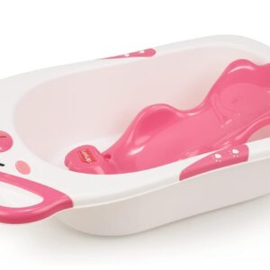 LuvLap Bubble Baby Bathtub (White & Pink) & Anti Slip Baby Plastic Bath Chair (Pink), Bathtub with Drain Plug, Baby Bath Seat/Sling with Non Slip Suction Base, Baby Bathing Essential (Only tub hai )N.8754 ( vivek)

Circle part not included