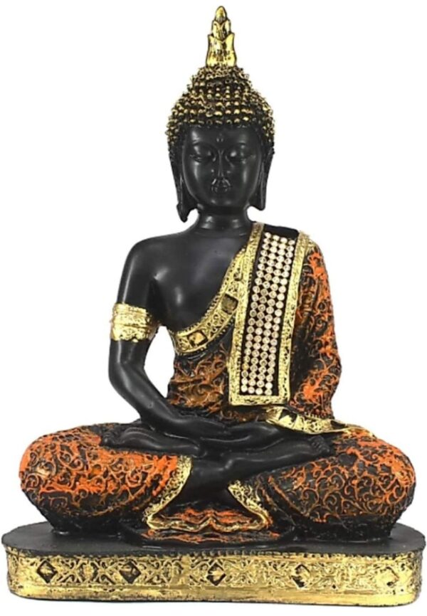 Craft Junction Polyresin Meditating Lord Buddha Showpiece 16.5 x 25 x 6.5 cm Multicolour, 1 Piece (Minar body damege) N.8280(vivek) - Image 2
