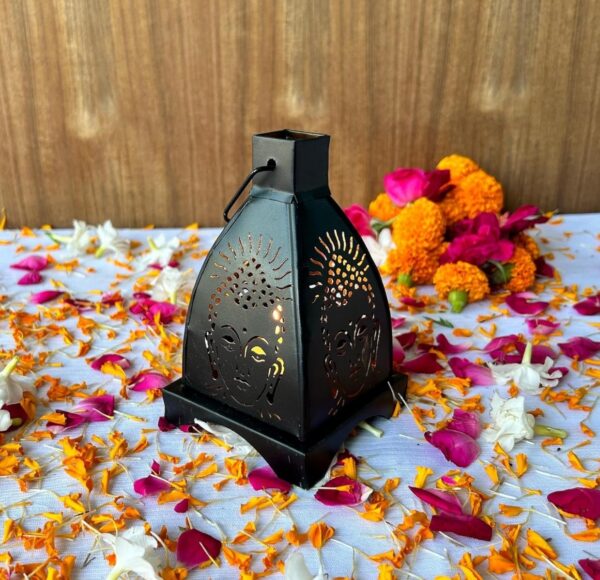 Buddha Hanging Tealight Holder, Buddha Shadow Tealight Holder for Home Decor, N.8302 (vivek) - Image 2