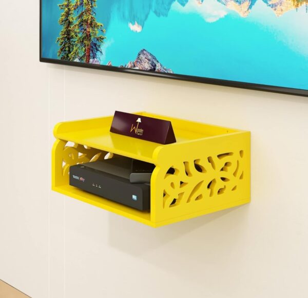 Onlineshoppee Set Top Box Wall Shelf (Colour Black) minor body damage N.8300( vivek) - Image 3