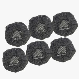 Trendy Works 6 Pieces Medium Hair Juda Net Bun Cover Ponytail Hair Accessories For Women, Girls (Black)
SHANI