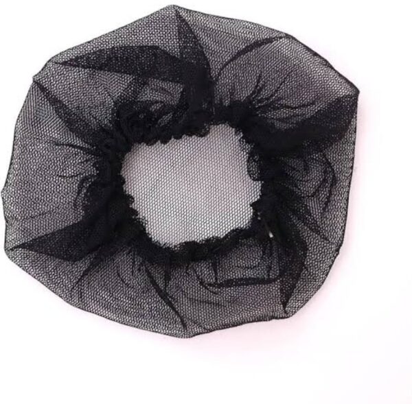 Trendy Works 6 Pieces Medium Hair Juda Net Bun Cover Ponytail Hair Accessories For Women, Girls (Black)
SHANI - Image 2