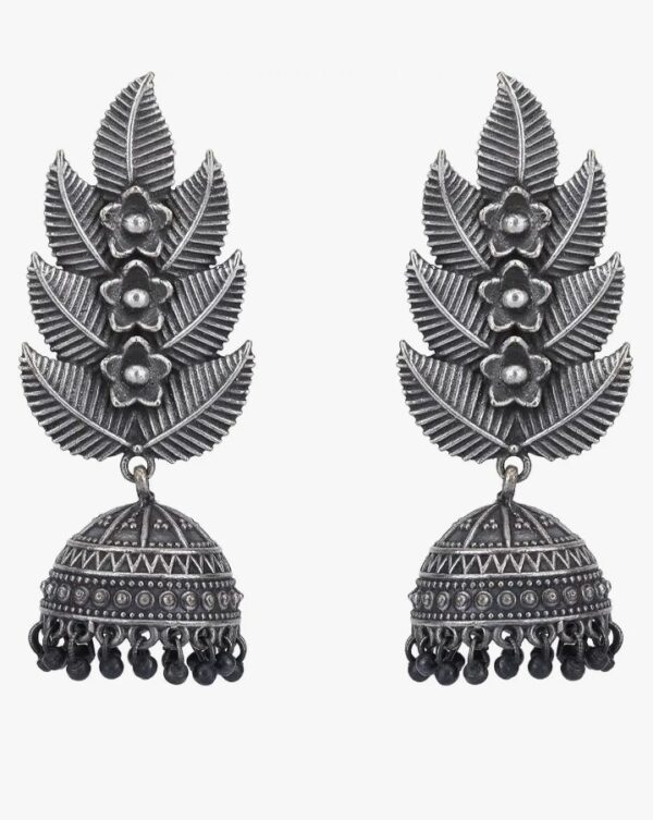 AVIANA Resplendent Silver Coated Jhumka Earring for Women and Girls_AV-000131
shani (d57) - Image 3