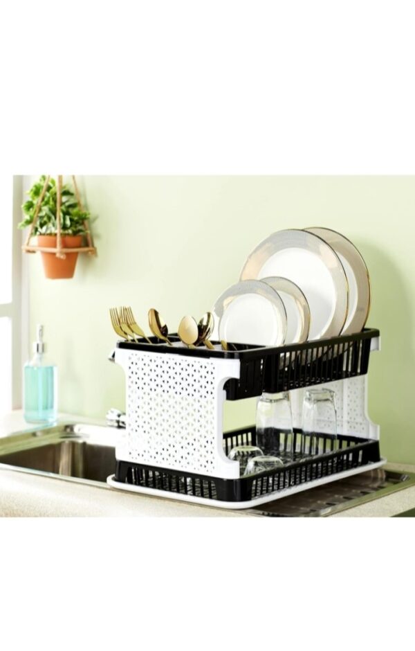 Clazkit Dish Drainer | Plastic Cutlery Holder | Drying Basket | Dish Drying Rack for Kitchen Utensils | Bartan Stand for Kitchen | 51 * 33 * 27.2 Centimeters | Black
Rajender. ,   8551