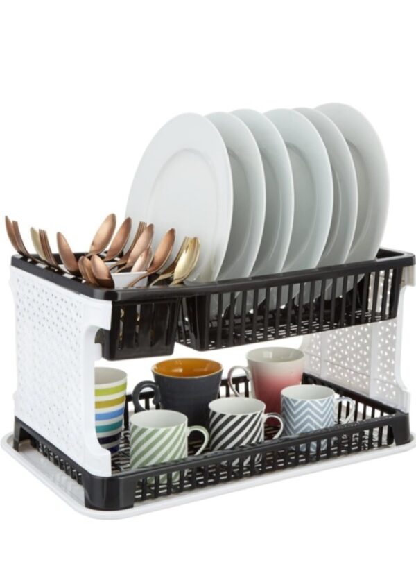 Clazkit Dish Drainer | Plastic Cutlery Holder | Drying Basket | Dish Drying Rack for Kitchen Utensils | Bartan Stand for Kitchen | 51 * 33 * 27.2 Centimeters | Black
Rajender. ,   8551 - Image 2