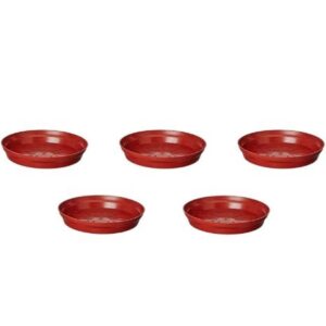 Leafy Tales Planter Bottom Plate/ Gamla Dripping Tray, Terracotta Color Plastic pots | (10-inch, Brown, Pack of 5)
Rajender 0103