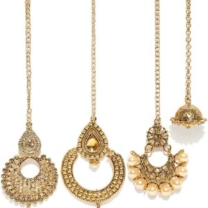 ZAVERI PEARLS  Zinc Maang Tikka (SHANI,606)