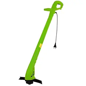GIGAWATTS 250W Corded Grass Trimmer 22cm Cutting Diameter Portable Electric String Cutter Machine with Twin Line Bump Feed Spool Compatible with 0.9mm Trimmer-Line for Lawn Edges Trimming Garden Patio(7740,7701)