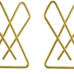 snheatrends GOLD Plated CZ Cross Design Pallu Dupatta Sareepin Brooch Brooch (GOLD) Pack of 2 Brooch  (Gold) (D18)