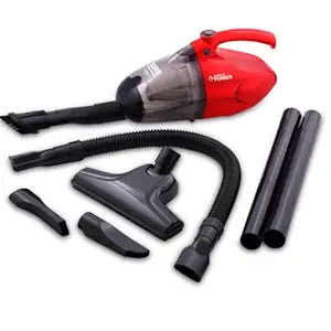 Eureka Forbes Compact 700 Watts Powerful Suction & Blower Vacuum Cleaner with Washable HEPA Filter & 6 Accessories,Compact,1 Year Warranty,Light Weight & Easy to use (Red & Black)(6687)