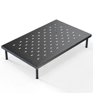 MY ARMOR Platform Top 1-Tier Metal Stand & OTG Stand for Kitchen Counter, Utensils & Food Storage Cabinet Organizer Shelf Dish Rack for Home & Kitchen appliances- Black  (N1313
