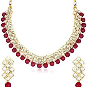 Abhishek brass jewelry gold plated for wedding choker set  (SHANI,262
