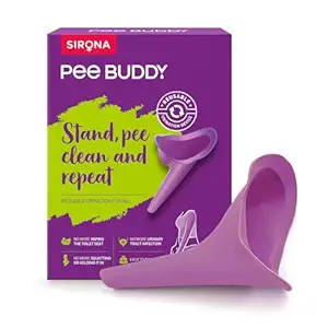 PeeBuddy Reusable Portable Stand and Pee Urination Device for Women - 1 Unit | Leak-proof Pee Funnels for Women, Girls | Public Toilets, Travel, Camping, Hiking and Outdoor Activities SET OF 6 EXPIRY NOT MENTIONED 
