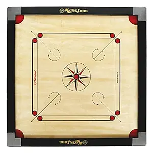 KOXTONS - Carrom Board Full Size Cut Pocket with 2" Border (Premium) with STRICKER & Accessories (N591